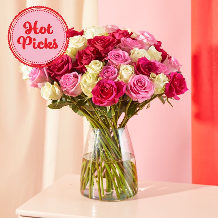 The Luxury Valentine's Mixed Roses Moonpig